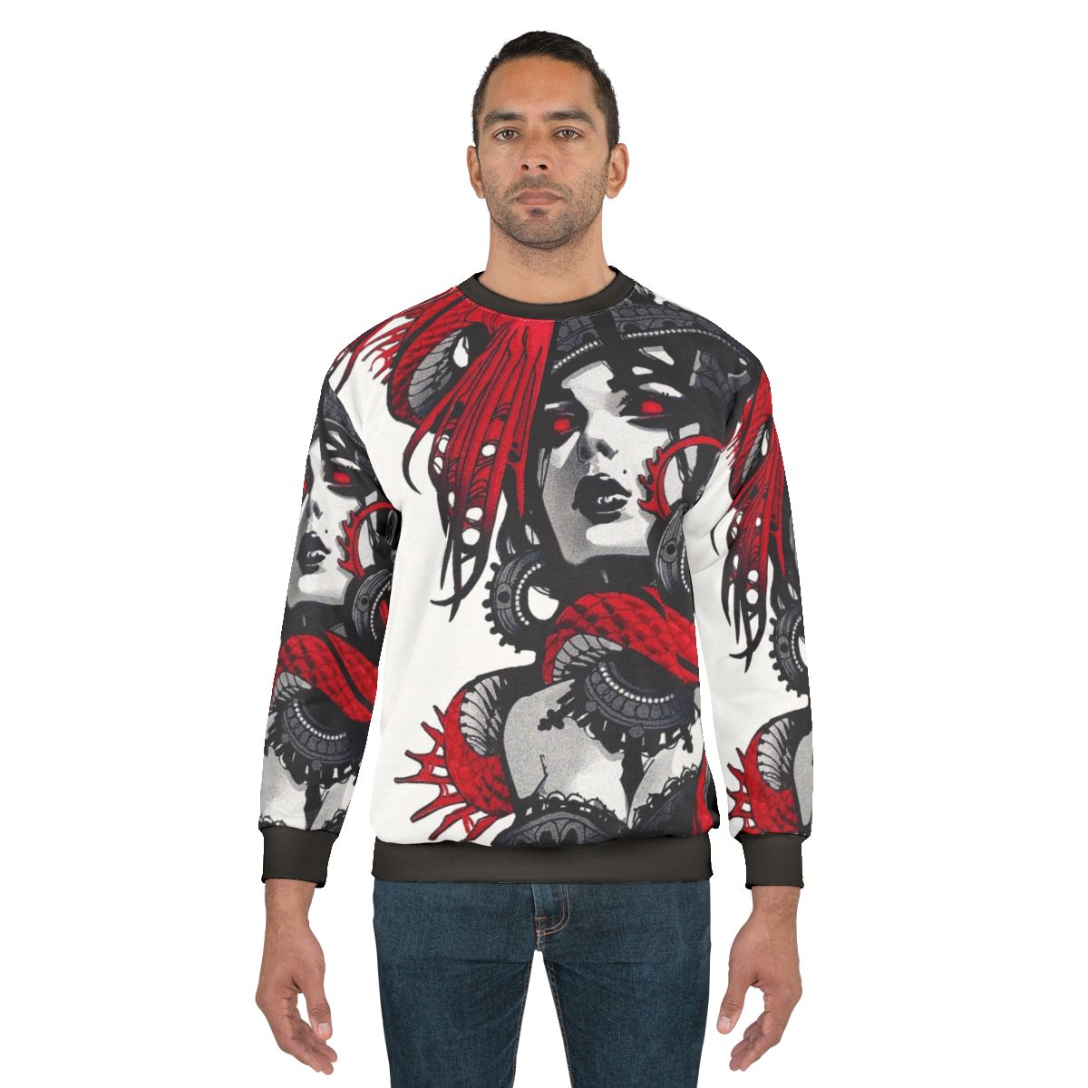 Neon Goth Vaporwave Cyberpunk Urban Style Sweatshirt
