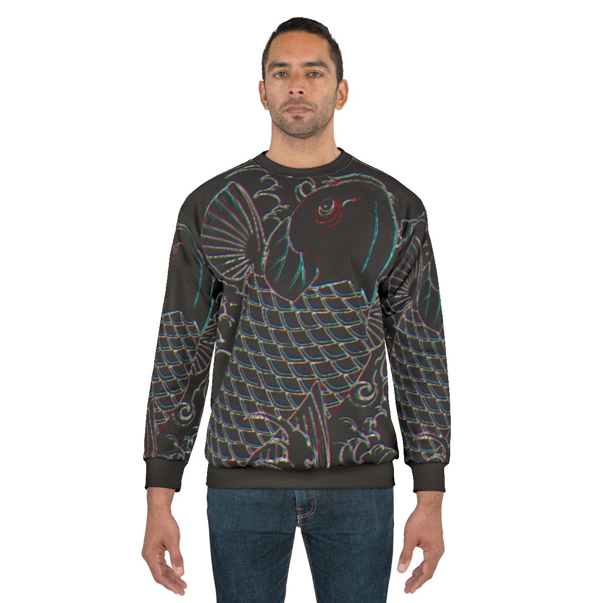Neon Koi Nishikiyama Tattoo Sweatshirt