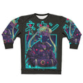 Neon moon sweatshirt with urban anime inspired design