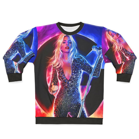 Neon Music Graphic Design Sweatshirt