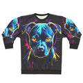 Neon Pitbull Dog Sweatshirt