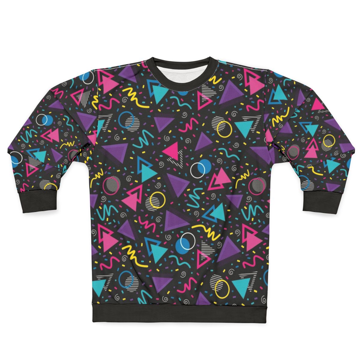 Neon Retro 90s Sprinkle Pattern Sweatshirt
