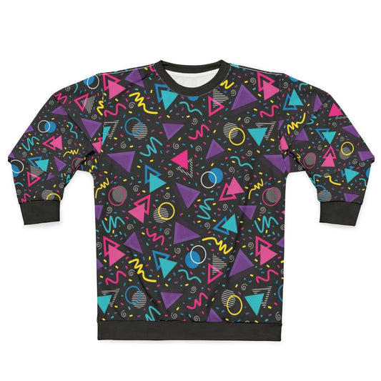 Neon Retro 90s Sprinkle Pattern Sweatshirt