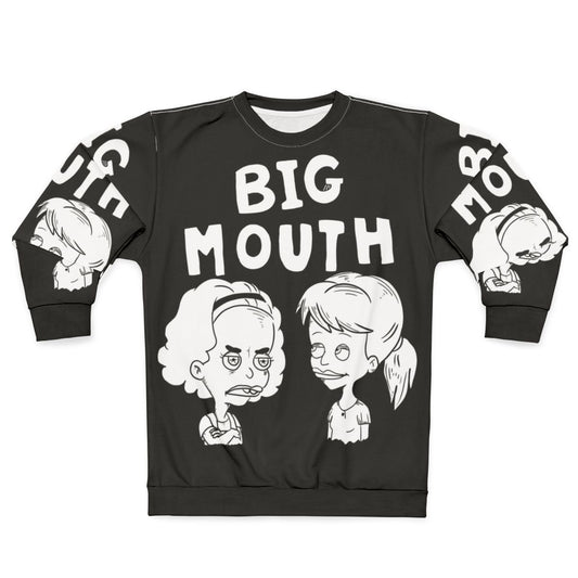Netflix Big Mouth Sweatshirt Featuring the Cast of the Animated Comedy