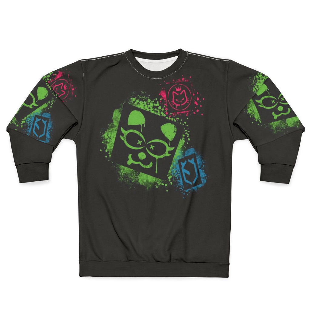 Cyberpunk Netrunner Graffiti Sweatshirt