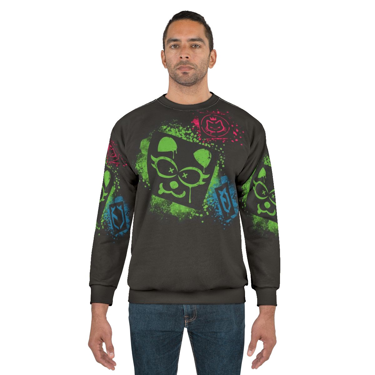 Cyberpunk Netrunner Graffiti Sweatshirt