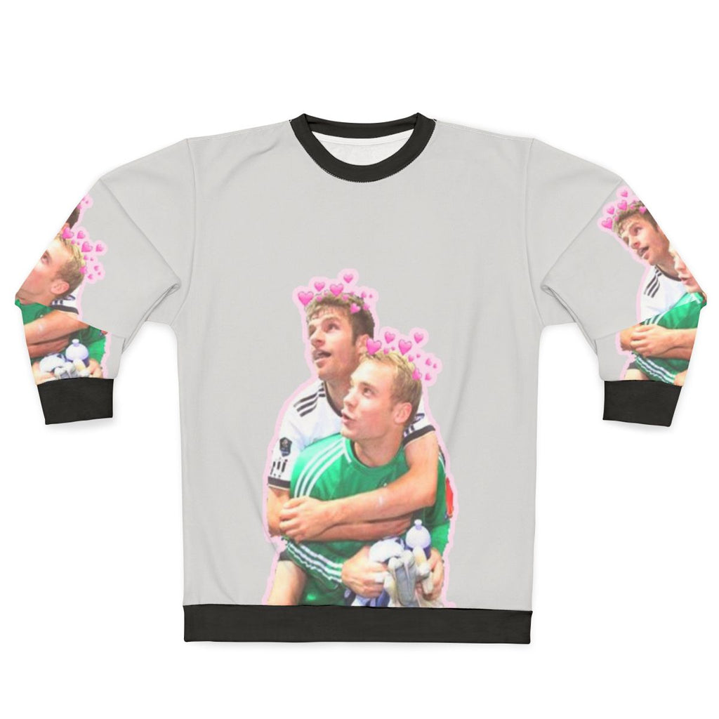German football sweatshirt featuring Neuer and Muller