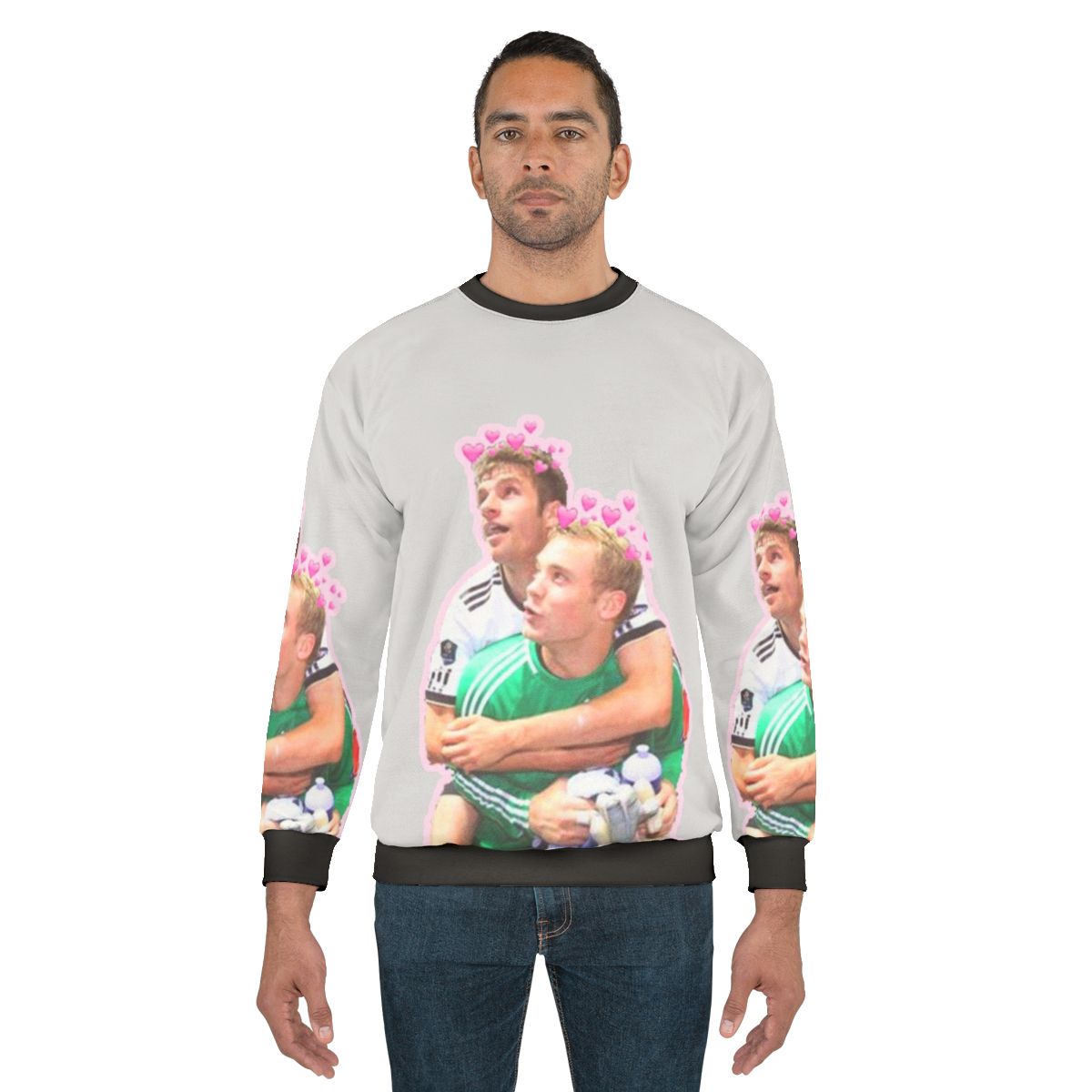 German football sweatshirt featuring Neuer and Muller