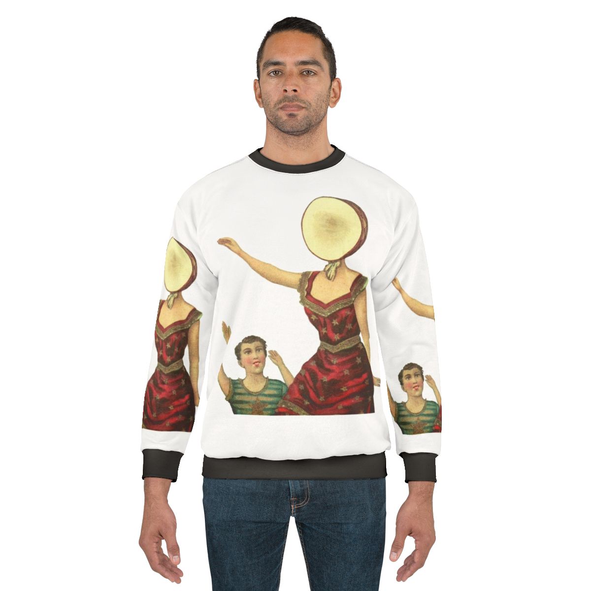 Neutral Milk Hotel inspired indie rock sweatshirt