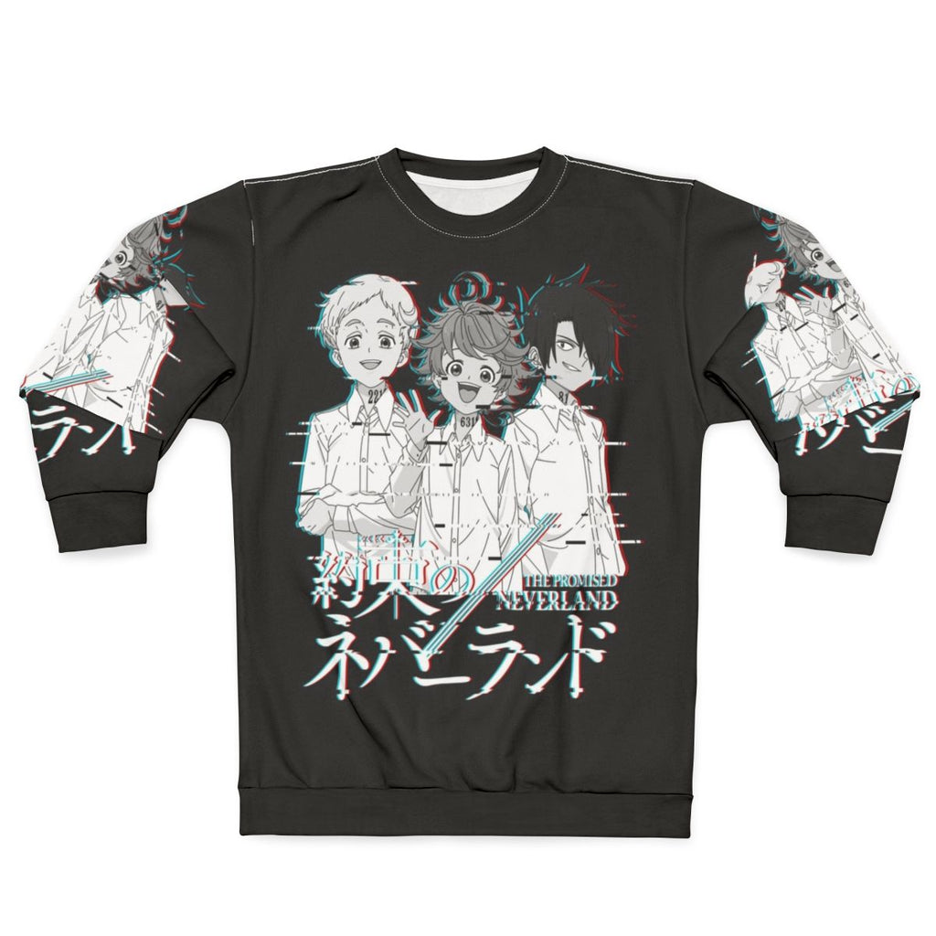 Dark Neverland Glitch Anime Sweatshirt