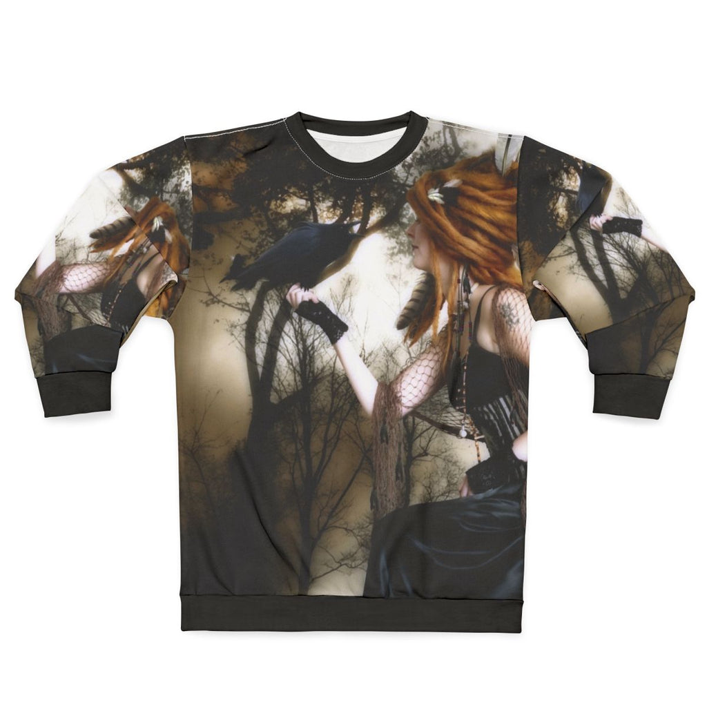 Nevermore Gothic Sweatshirt featuring a raven design