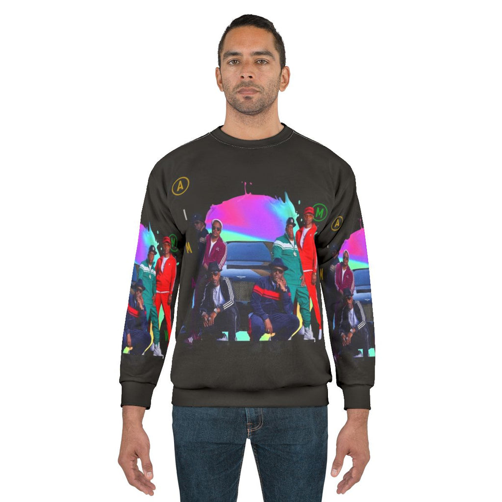 New Edition Retro Sweatshirt featuring 80s fashion and Bell Biv Devoe inspired design