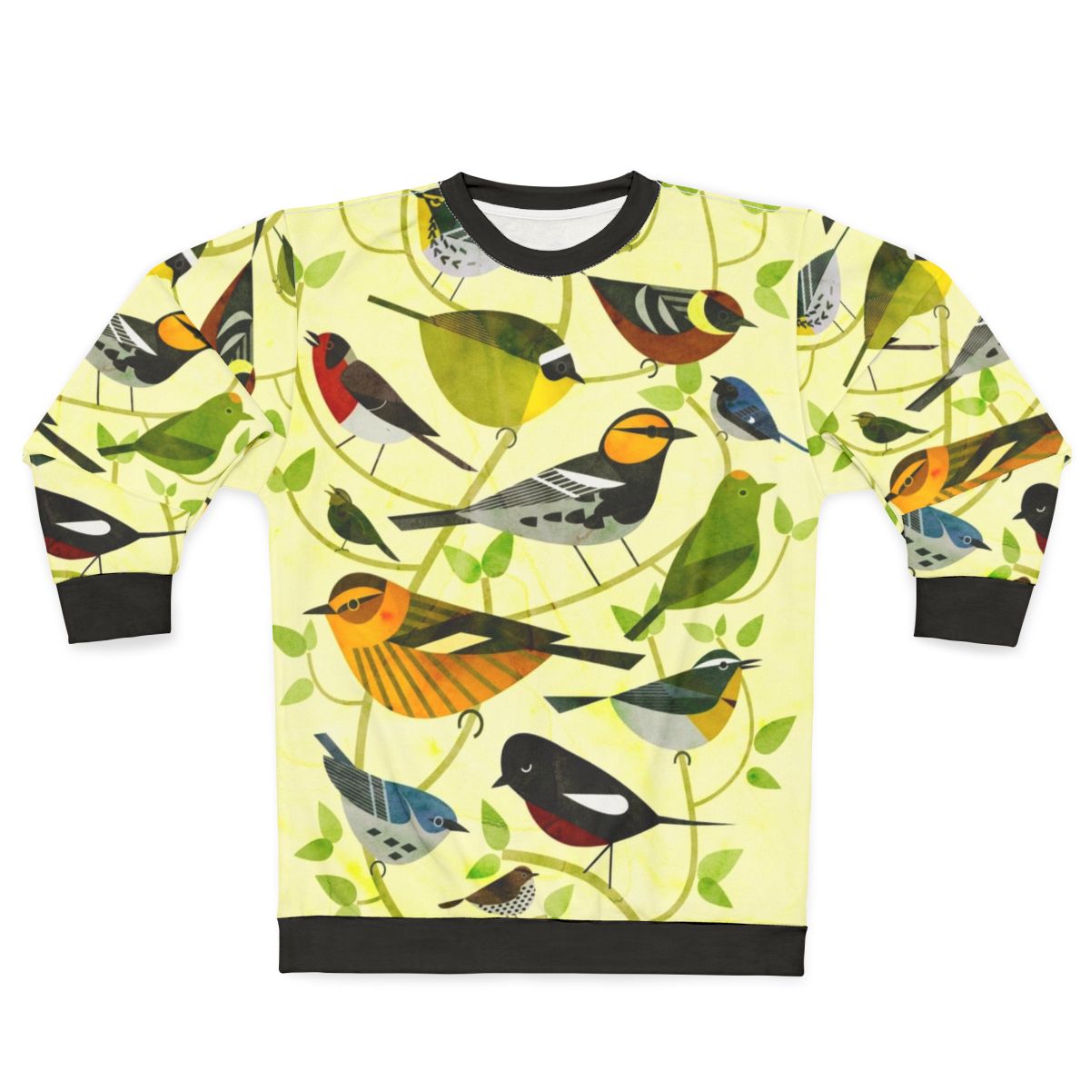 New World Warblers Bird Species Graphic Design Sweatshirt