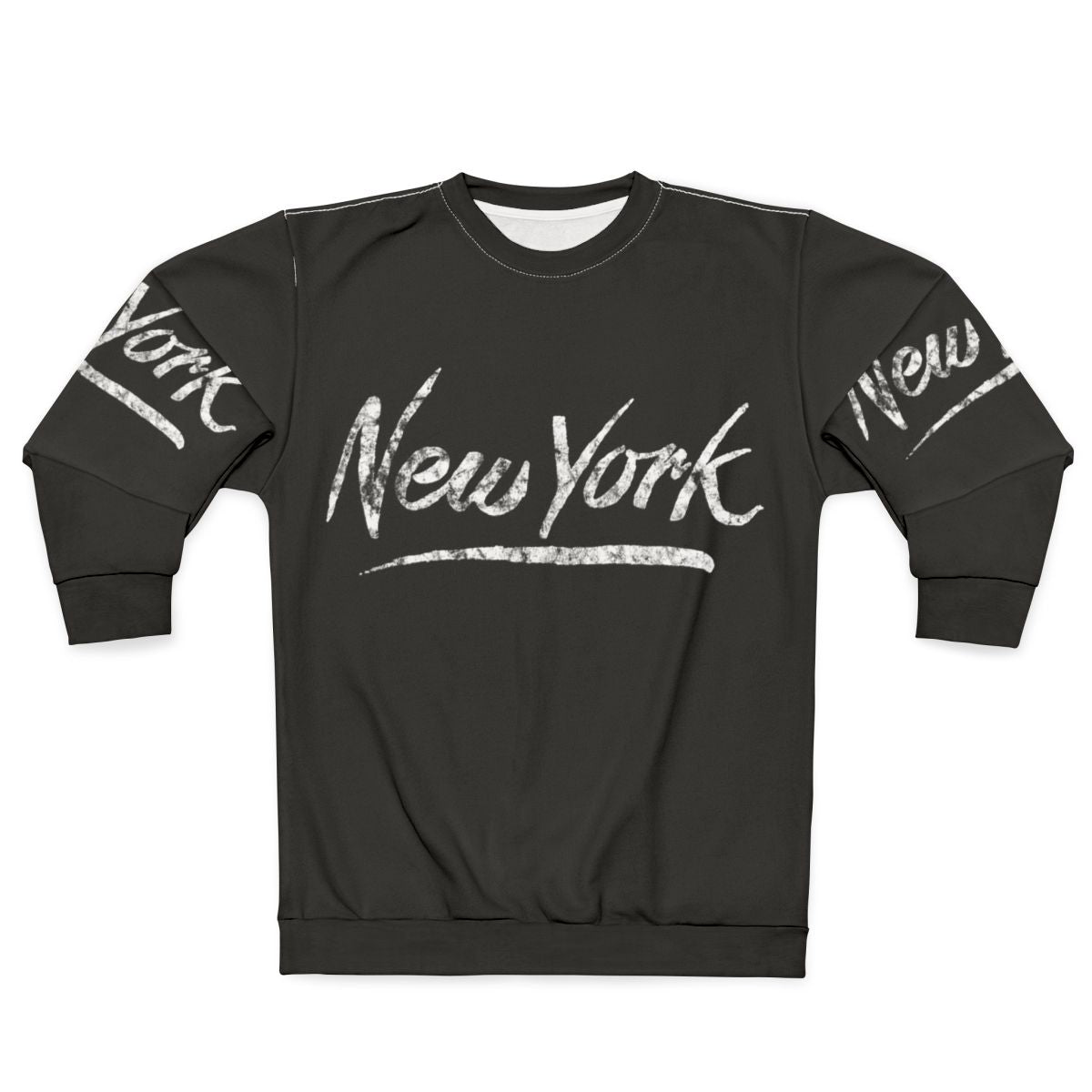 80s Over The Top Distressed New York Sweatshirt