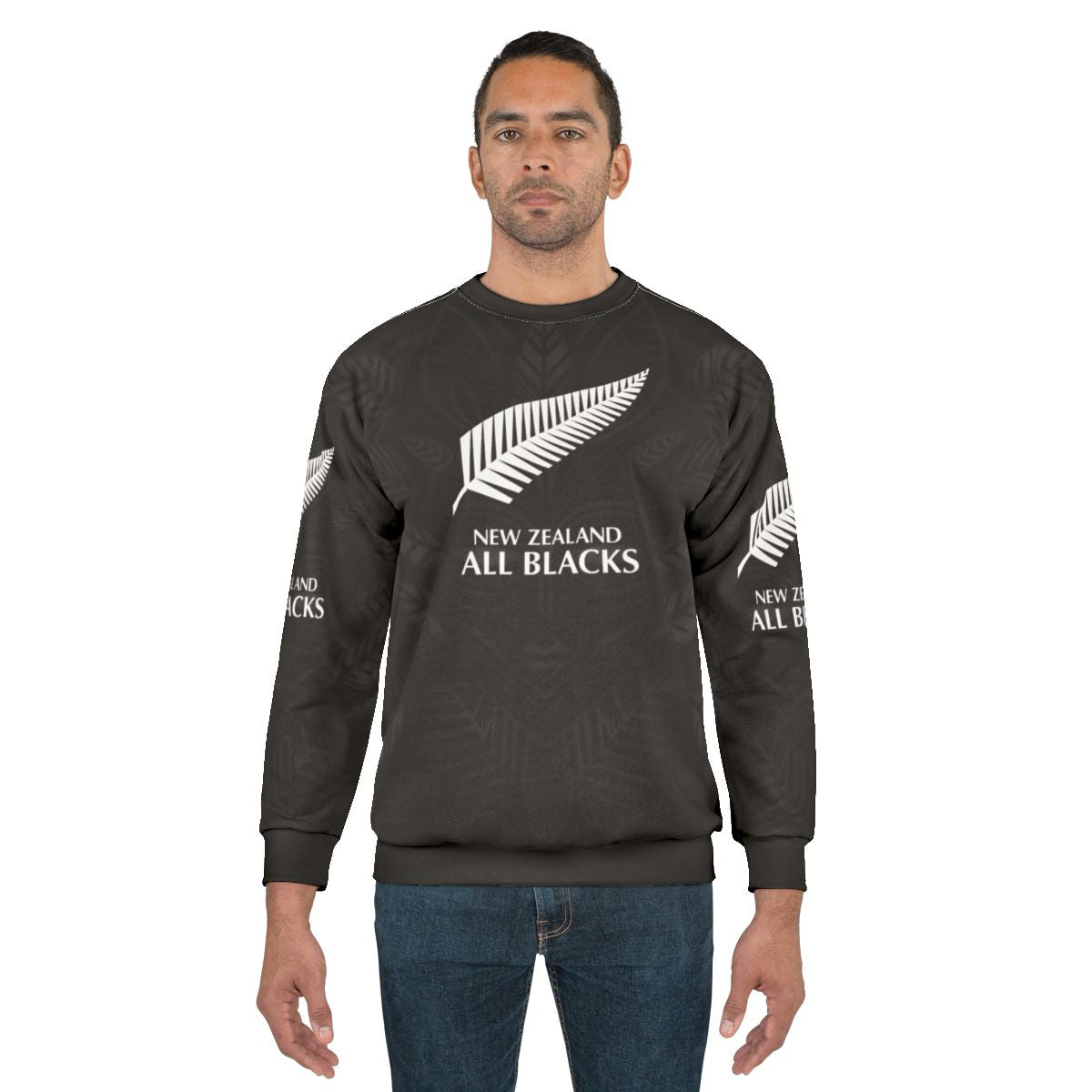 New Zealand All Blacks Rugby Haka Team Spirit Sweatshirt