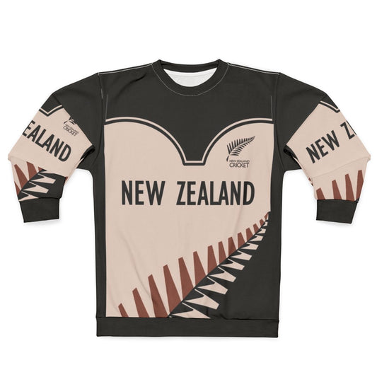 New Zealand Cricket Sweatshirt with Black Caps Logo