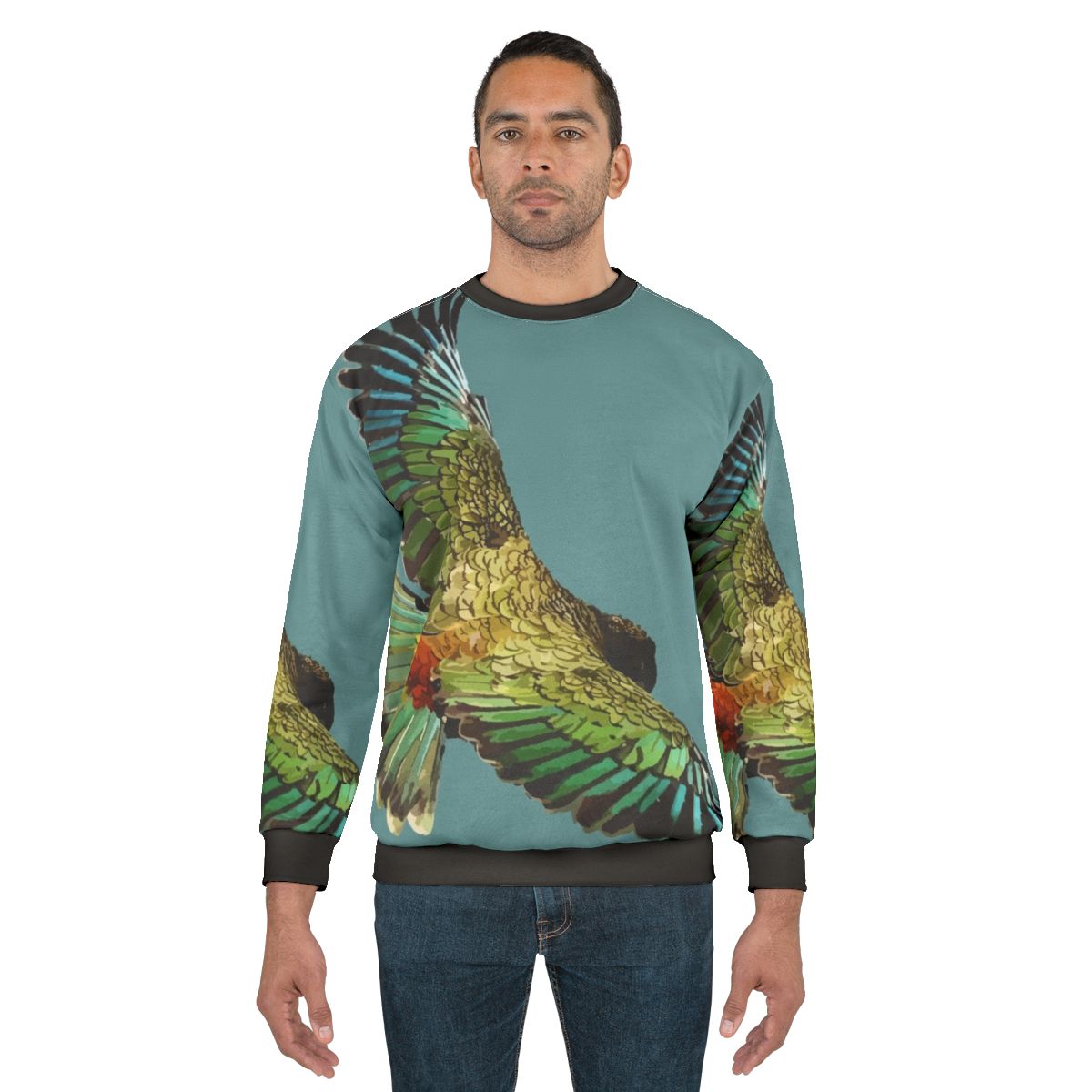 Kea Sweatshirt - Featuring the Iconic Alpine Parrot of New Zealand