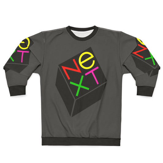 Next Computer Sweatshirt with retro computing, programming, and coding design
