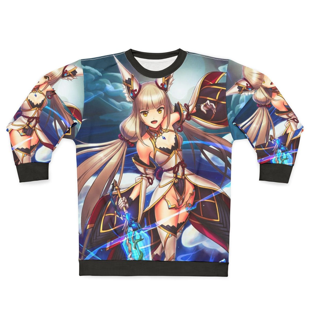 Nia Blade anime-inspired sweatshirt