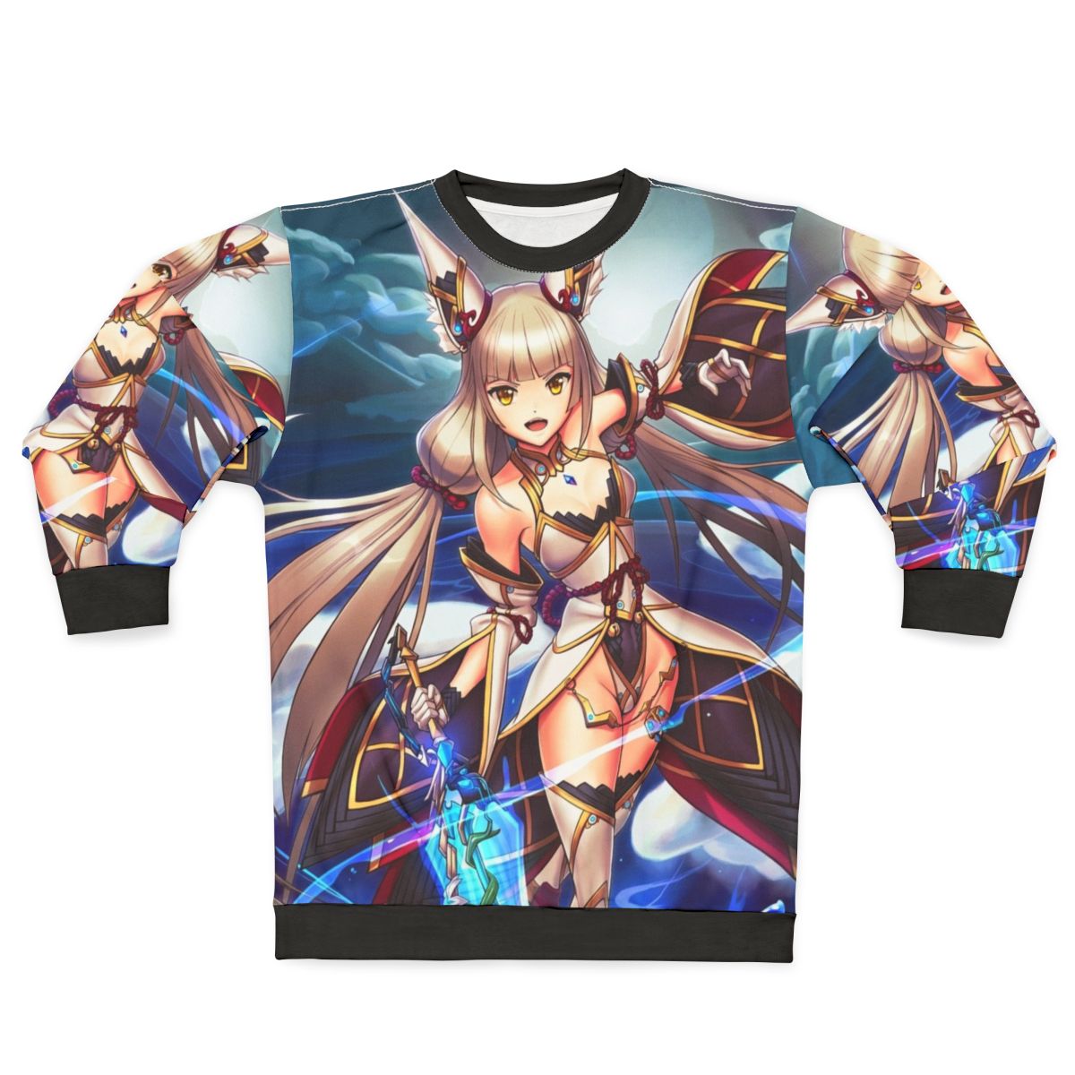 Nia Blade anime-inspired sweatshirt
