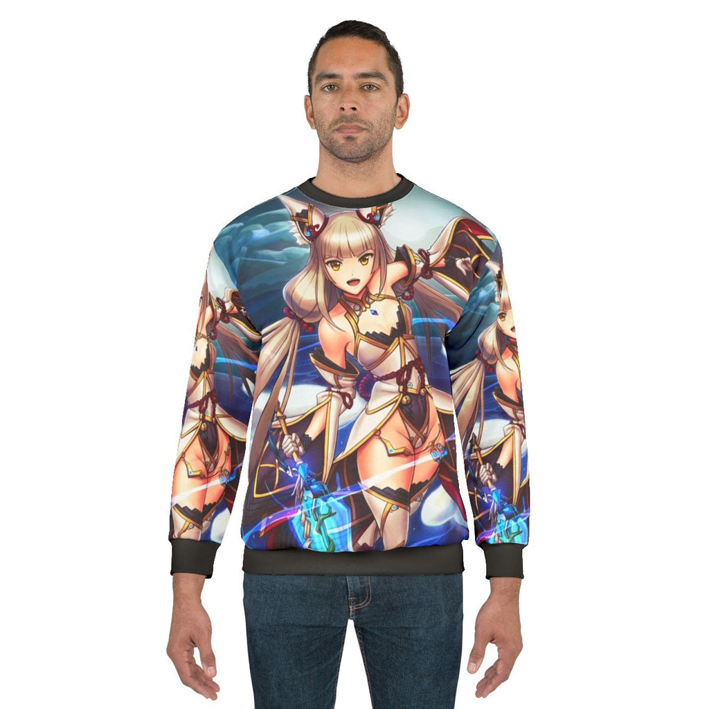 Nia Blade anime-inspired sweatshirt