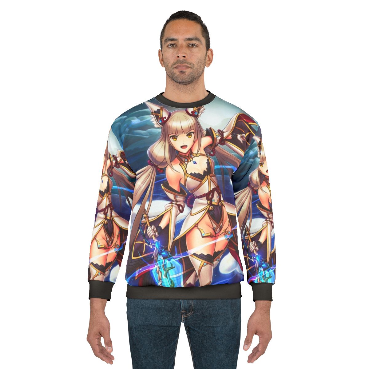 Nia Blade anime-inspired sweatshirt