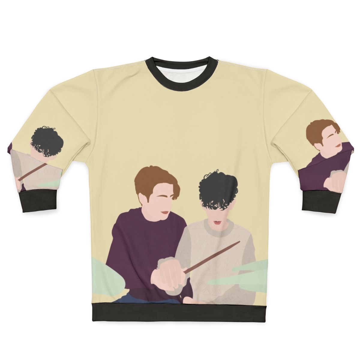 Heartstopper Nick and Charlie Drums Sweatshirt