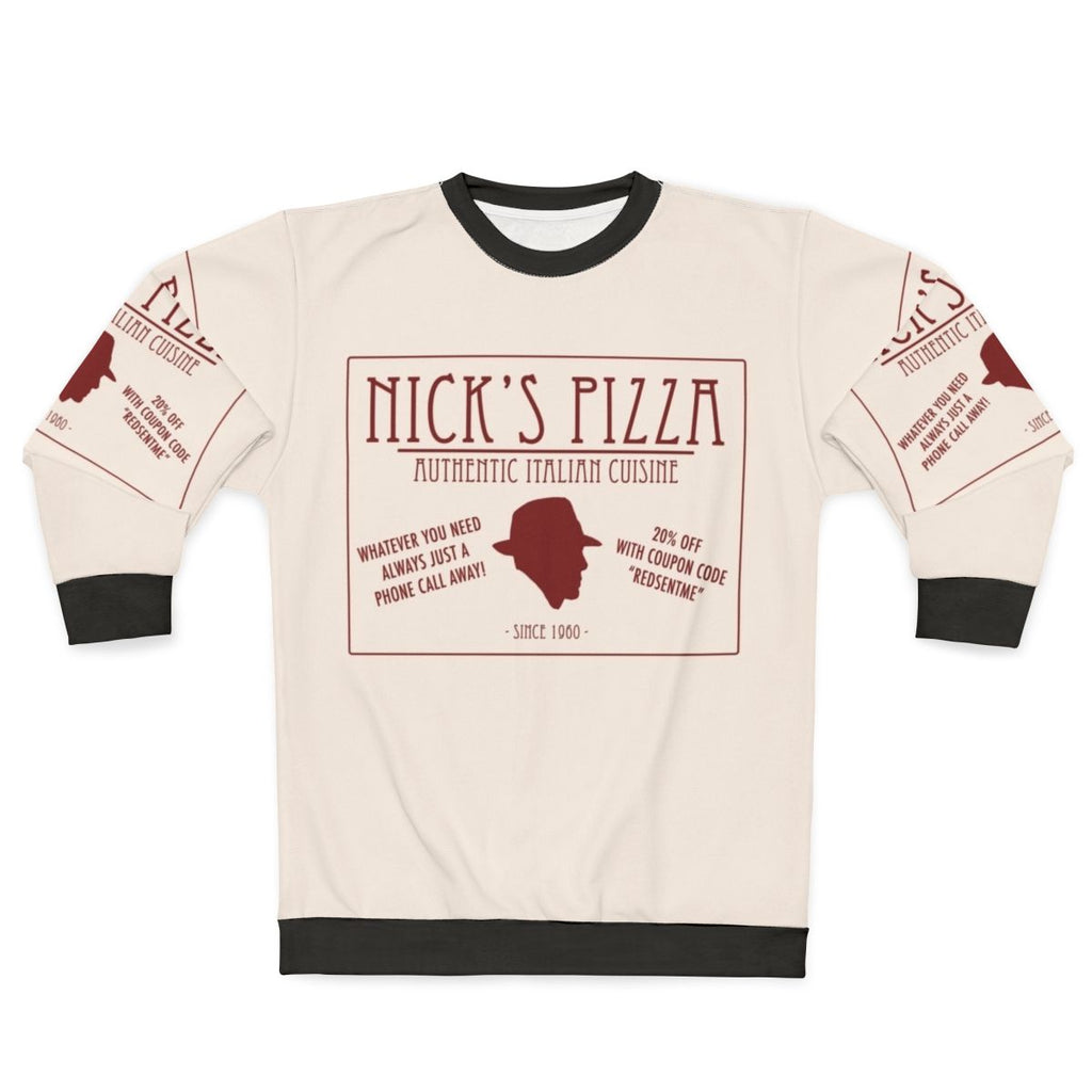 Nick's Pizza Sweatshirt featuring The Blacklist's Raymond Reddington