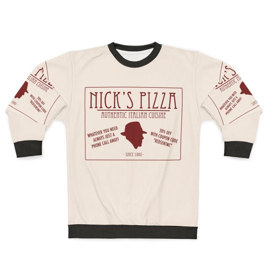Nick's Pizza Sweatshirt featuring The Blacklist's Raymond Reddington