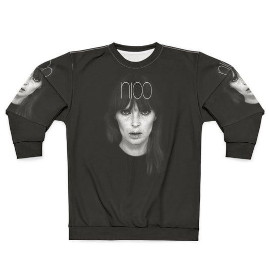 Nico Sweatshirt featuring iconic musician from The Velvet Underground