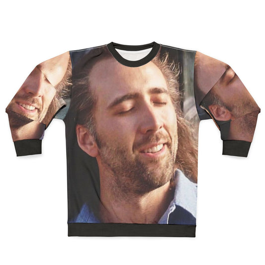 Nicolas Cage Sweatshirt with Iconic Movie Scenes