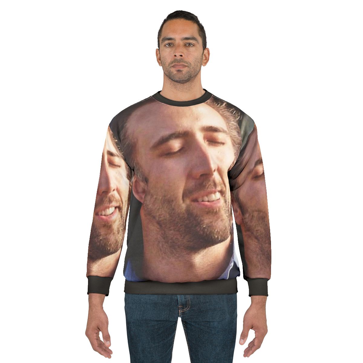 Nicolas Cage Sweatshirt with Iconic Movie Scenes