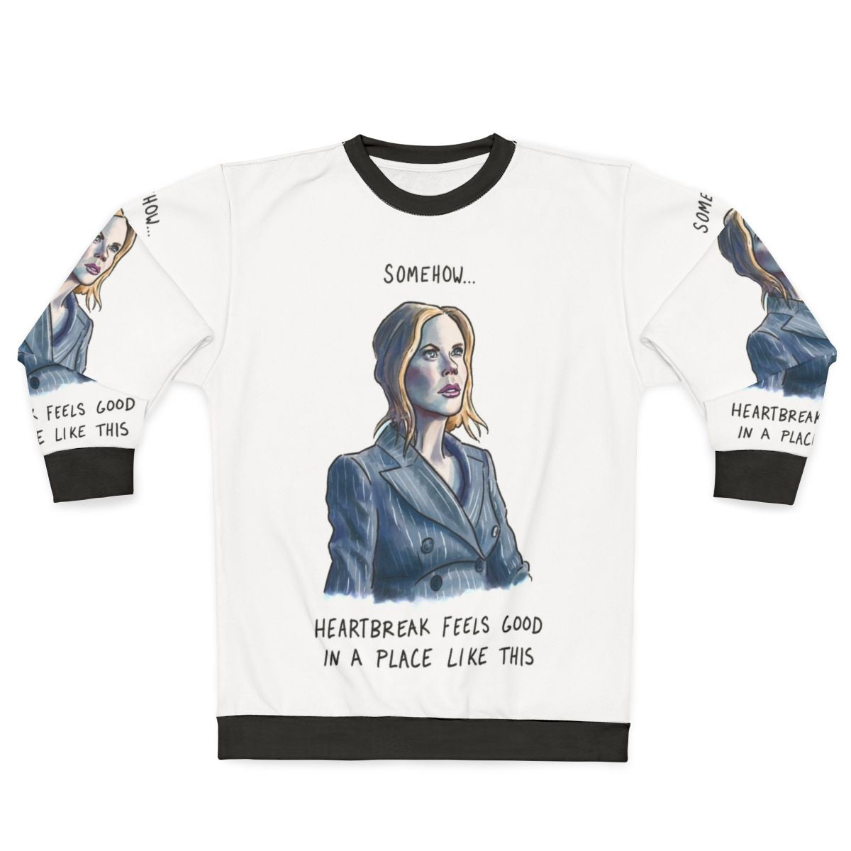 Nicole Kidman wearing AMC Theaters movie sweatshirt
