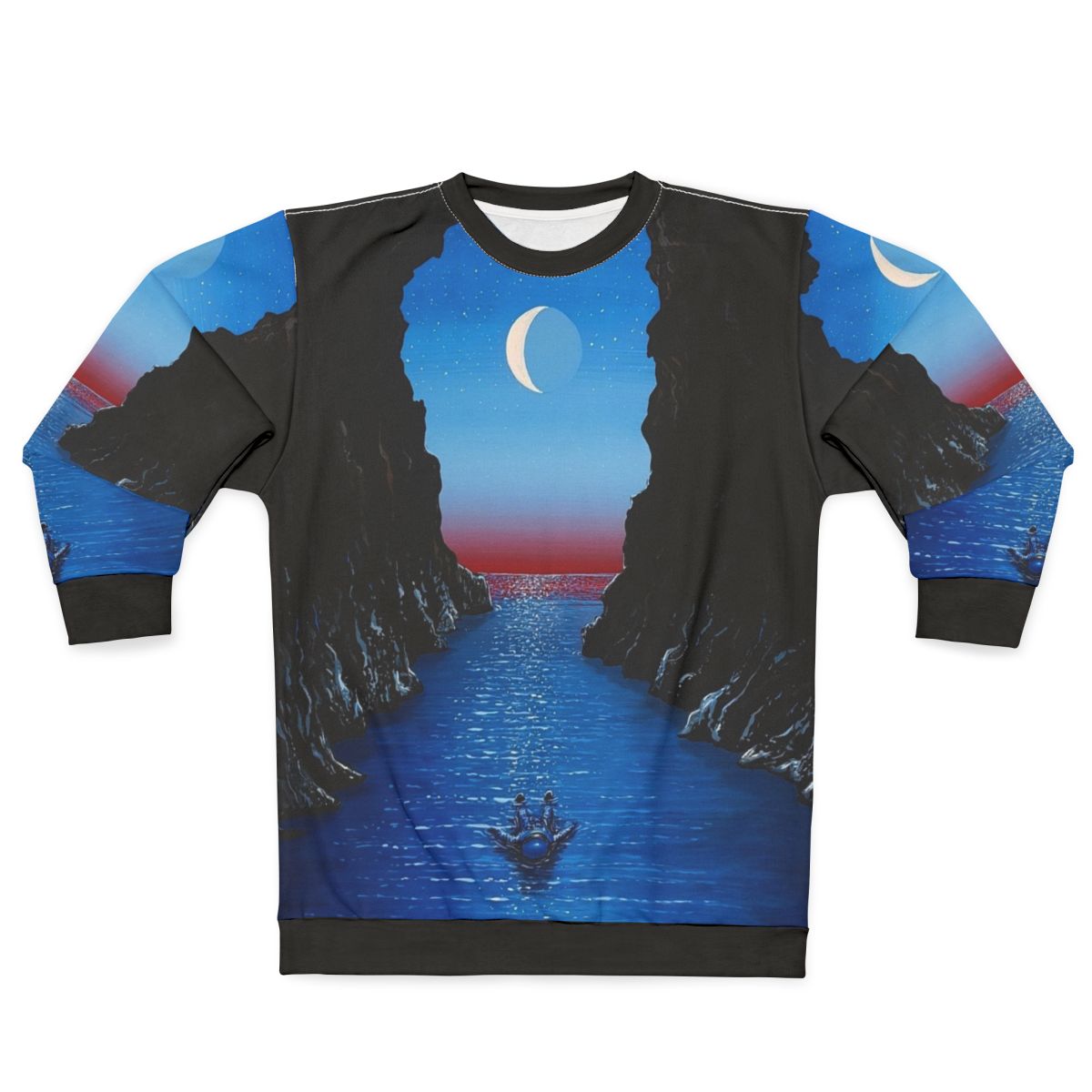 Night Drift Space Themed Surreal Art Sweatshirt