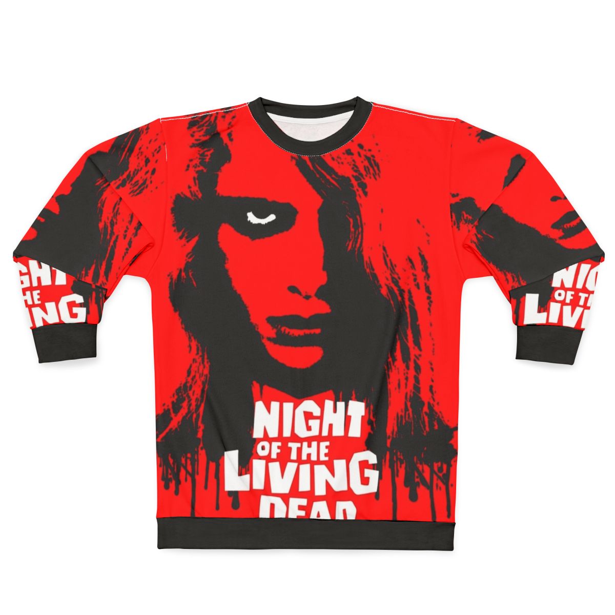 Night of the Living Dead Sweatshirt featuring a zombie graphic