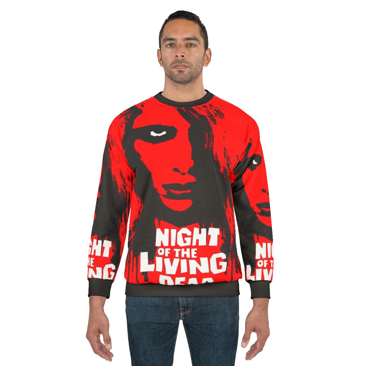 Night of the Living Dead Sweatshirt featuring a zombie graphic