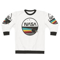 Retro NASA Night Sky Sweatshirt featuring NASA logo and space elements