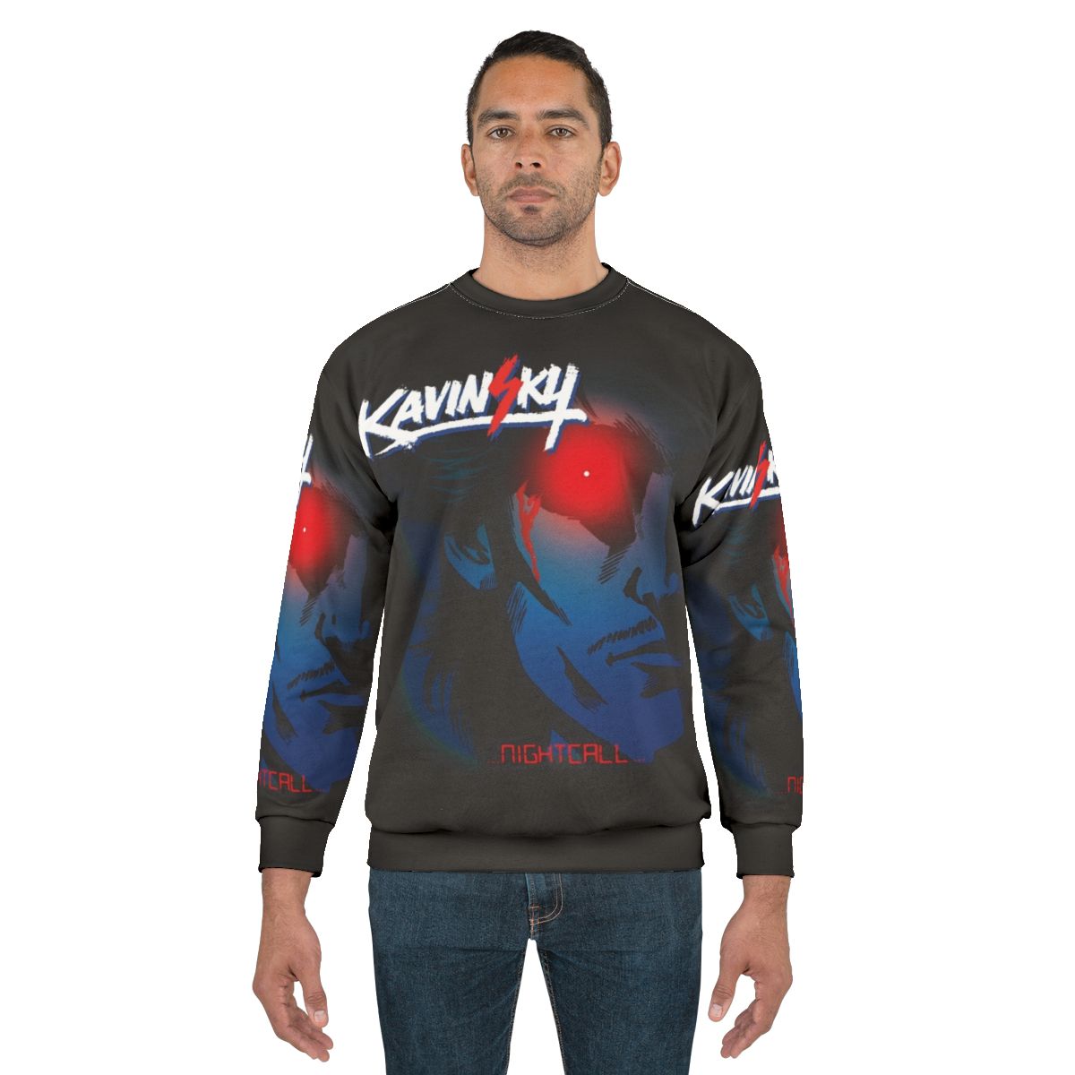 Retro Nightcall Sweatshirt featuring Kavinsky Scorpion inspired design