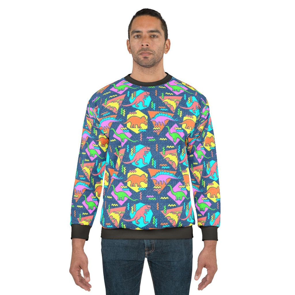 Nineties Dinosaur Pattern Sweatshirt