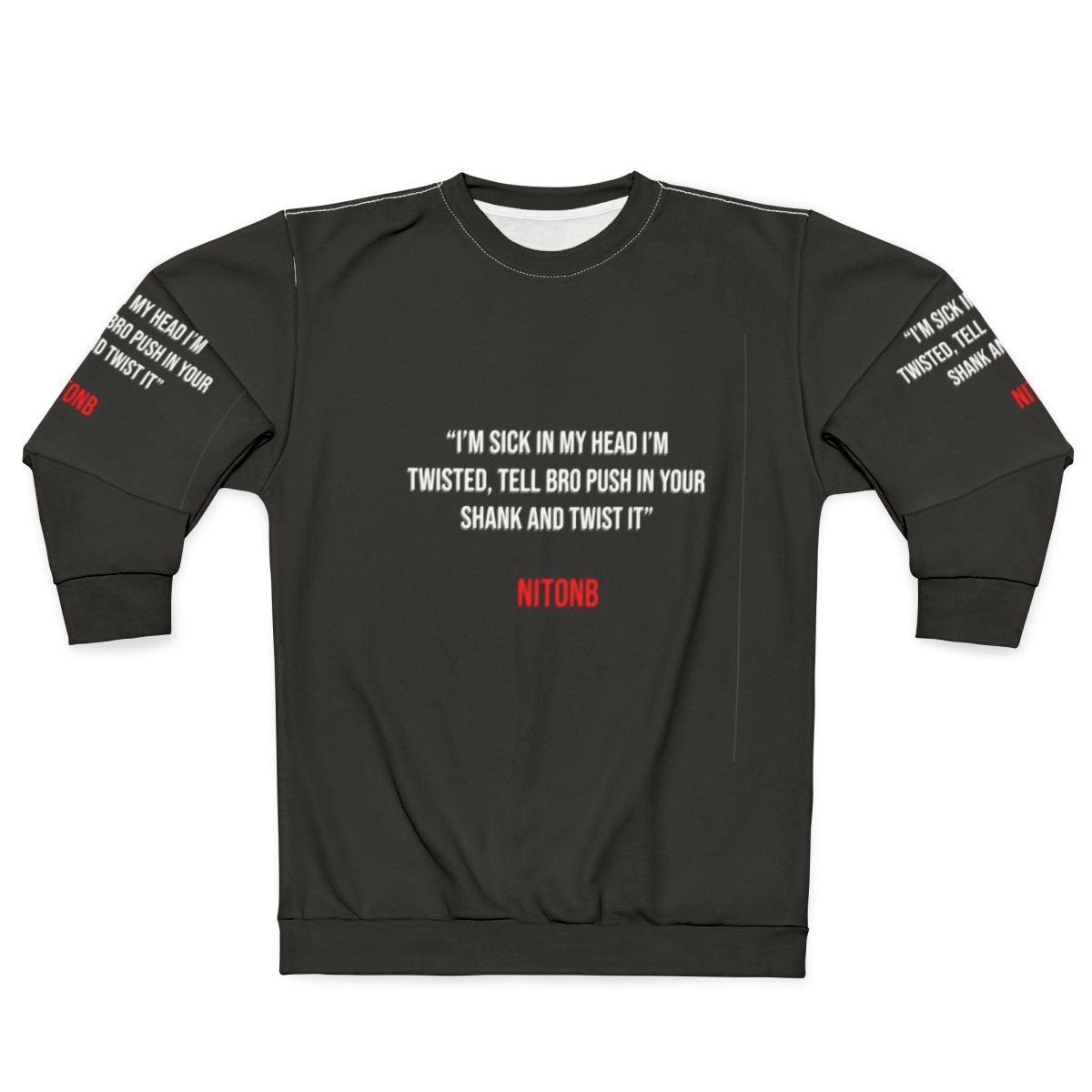 Nitonb UK Drill Grime Bar Sweatshirt