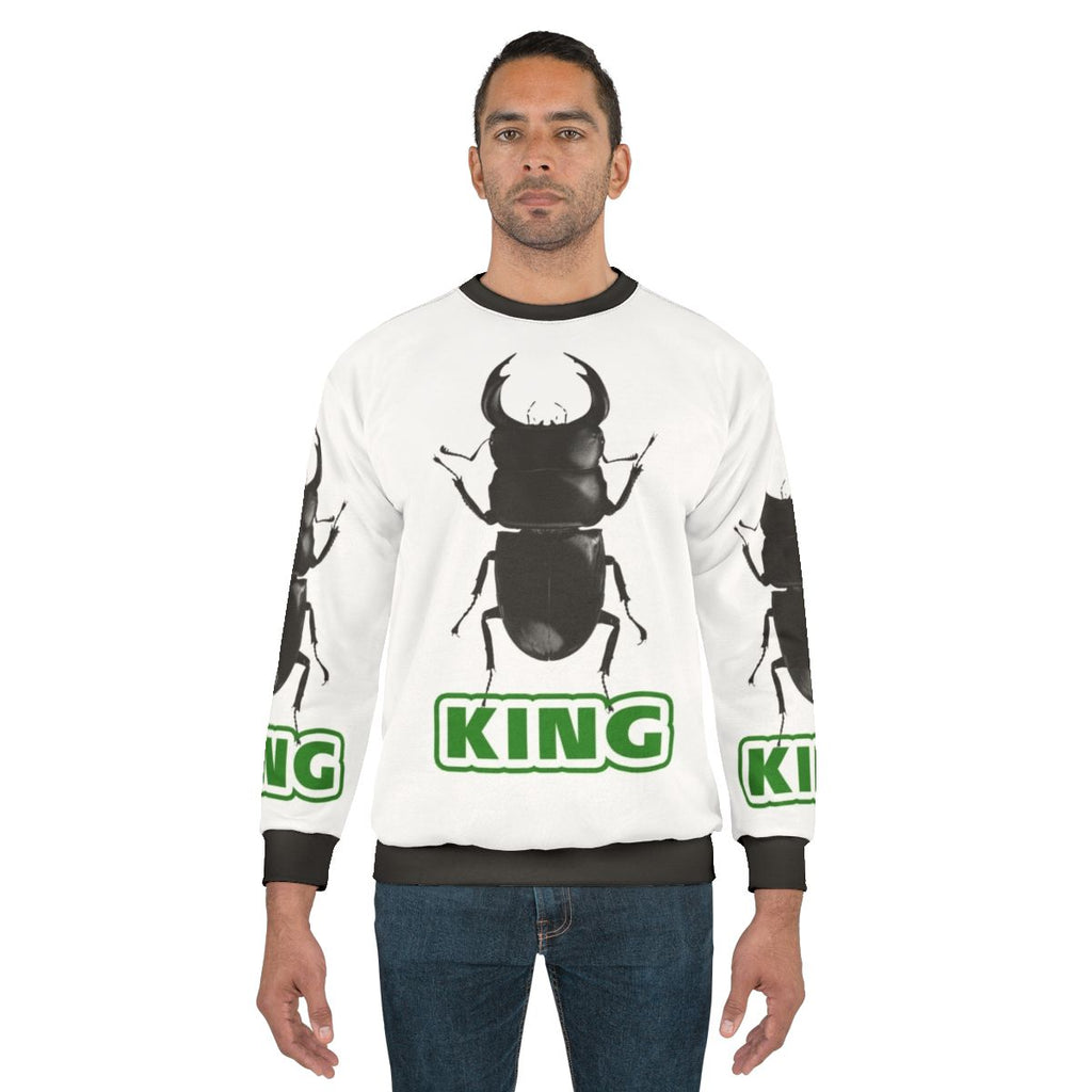 No More Heroes King of Beetles Glittering Black Sweatshirt
