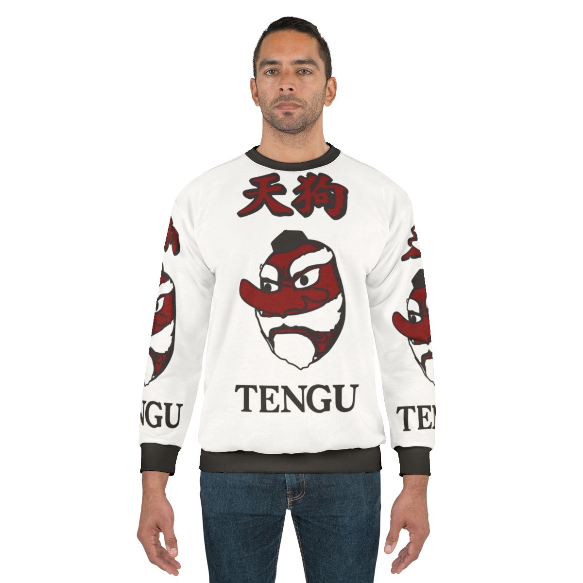 Tengu Sweatshirt with Japanese Mythical Creature Design