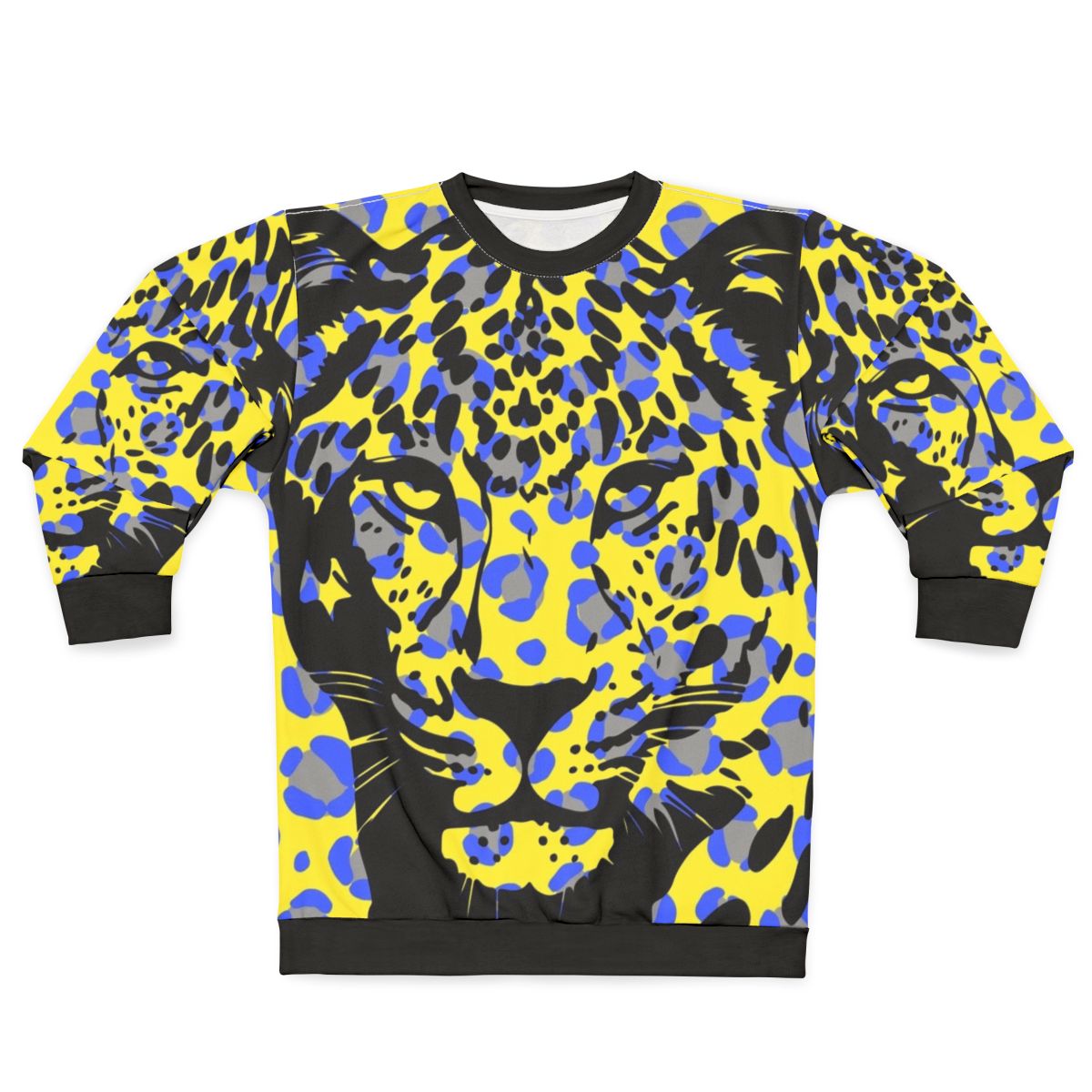 Leopard print sweatshirt with a stylish and wild design