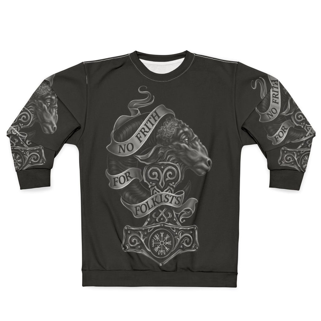 No Frith Sweatshirt featuring Norse mythology symbols