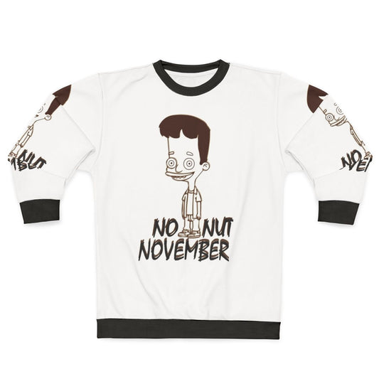 No Nut November Sweatshirt featuring the Hormone Monster from Big Mouth on Netflix