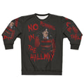 "No Running In The Hallway" Freddy Krueger 80s Horror Sweatshirt