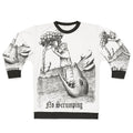 Funny medieval woodcut monster lurking sweatshirt