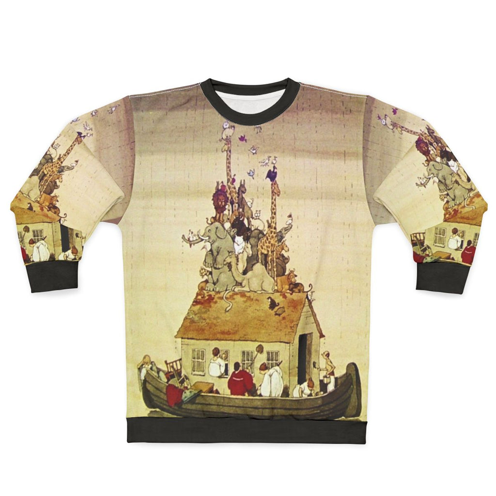 W Heath Robinson Noah's Ark Fantasy Art Sweatshirt