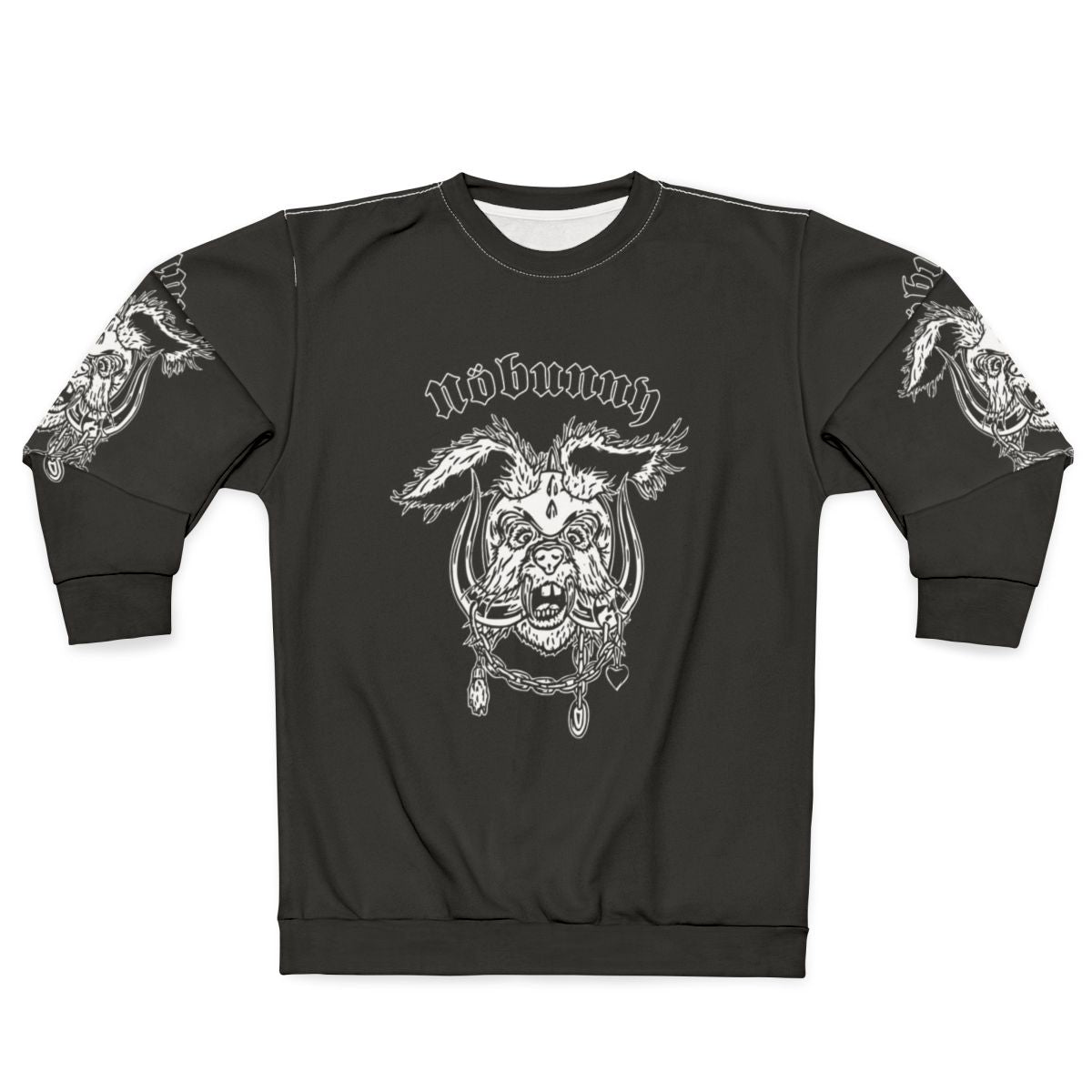 Nobunny Rock In Land Sweatshirt with ska rocksteady, dancehall funk, and england punk design