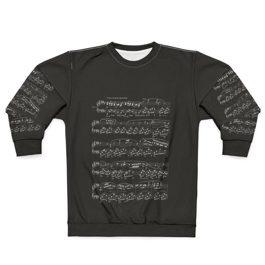 Chopin Nocturne Sweatshirt - Featuring a Beautiful Piano Notes Design
